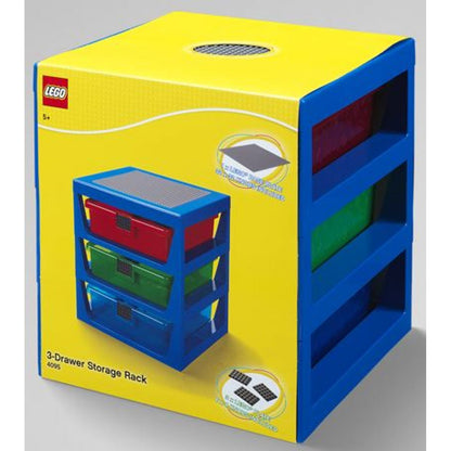 LEGO® organizér se třemi zásuvkami - modrá
