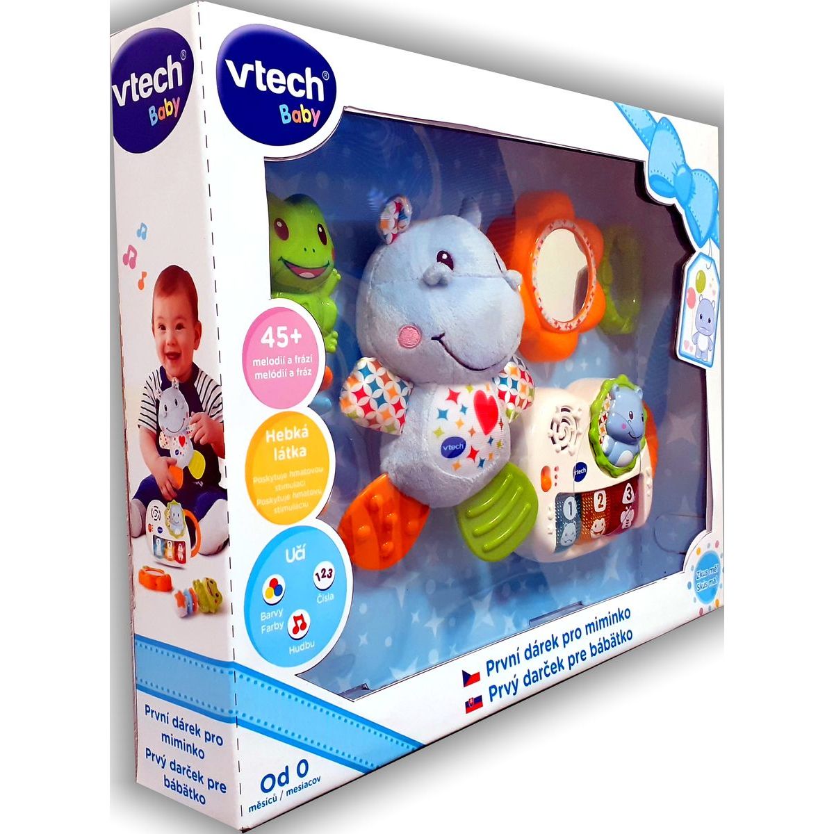 Vtech První dárek pro miminko modrý CZ