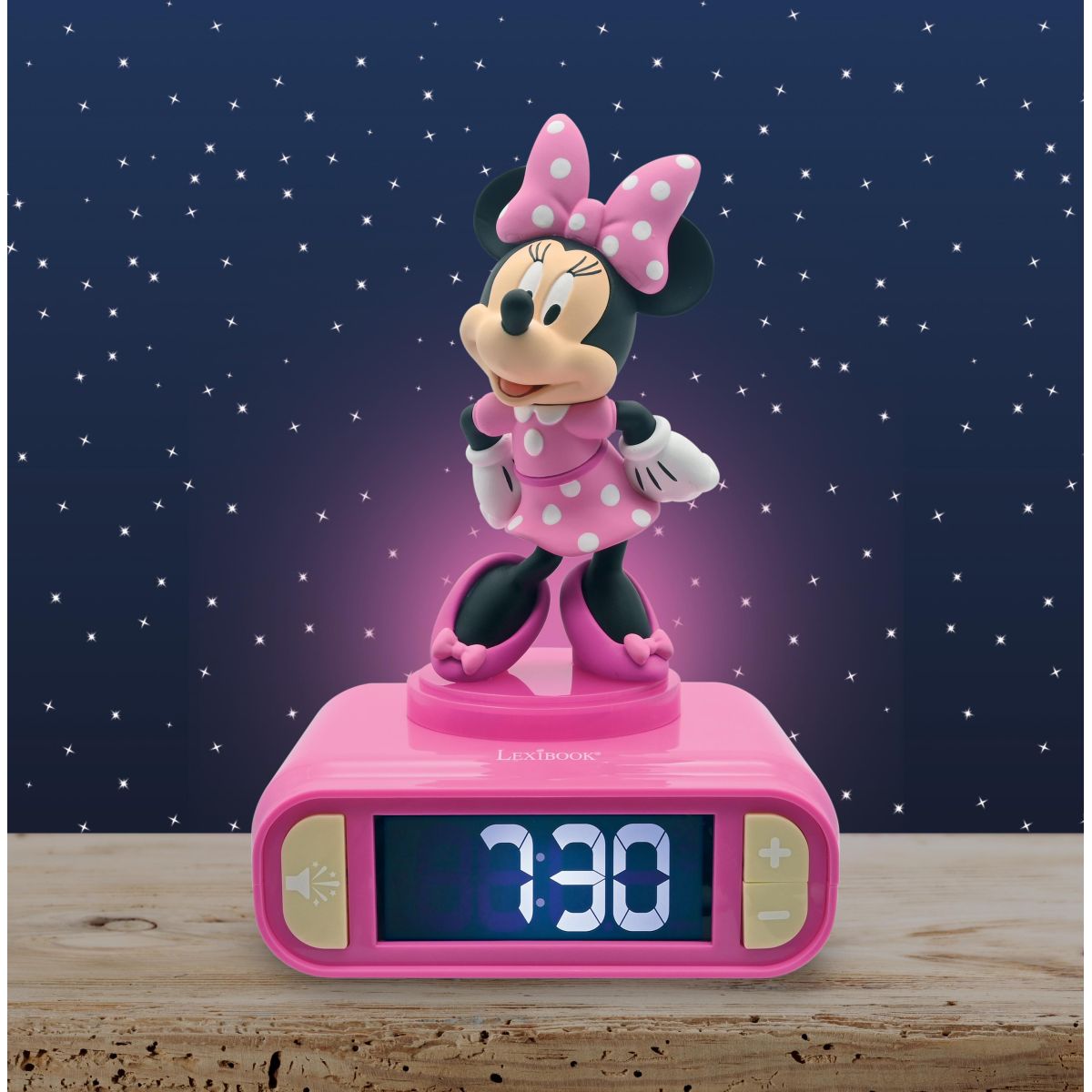 Lexibook Budík Minnie se svítící figurkou