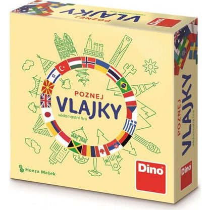 Dino poznej vlajky cestovní hra