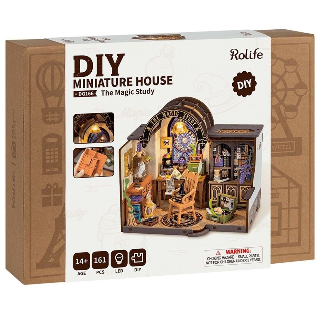 RoboTime Miniatura domečku Čarodějova pracovna
