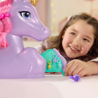 Unicorn academy česací hlava rozložitelná na hrací set