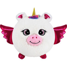 Sparkys Nafukovací plyšový kamarád - Jednorožec bílý 23 cm