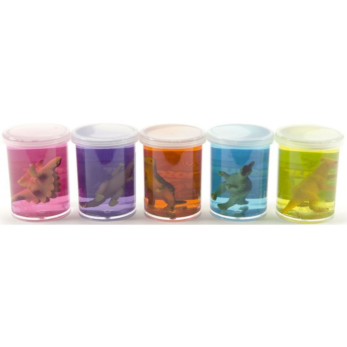 Sliz - hmota 80 g dinosaurus 6 cm - žlutý