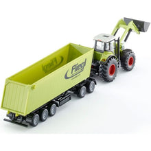 Siku Farmer Traktor s předním nakladačem a přívěsem 1:50