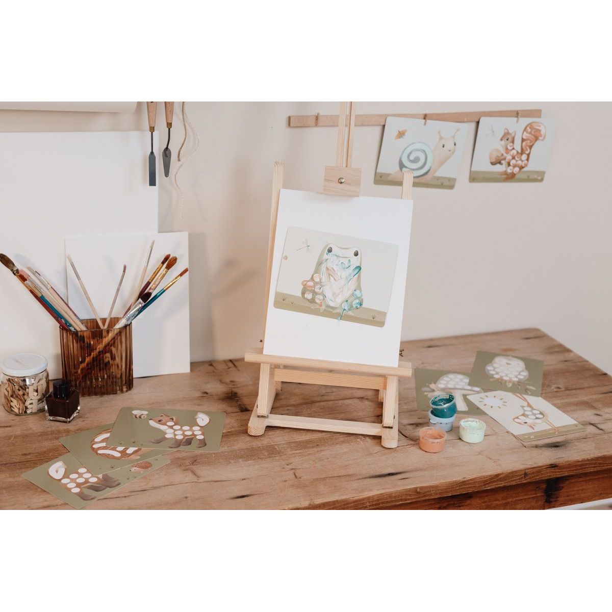 Little Dutch Kreativní sada malování prsty Forest Friends