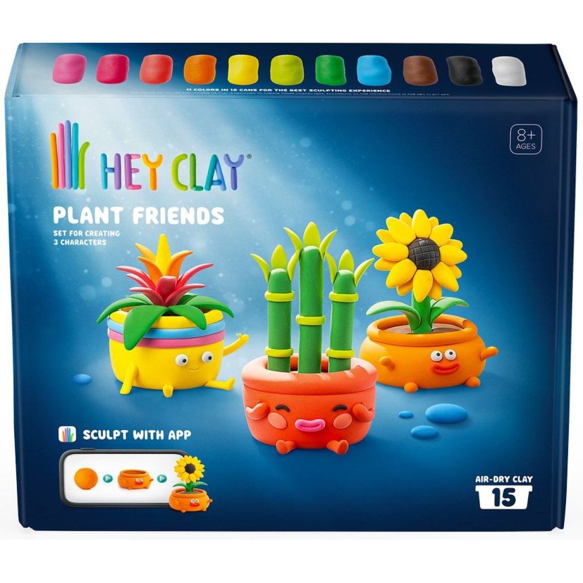 TM Toys Hey Clay Rostlinkoví přátelé Modelovací sada s doplňky