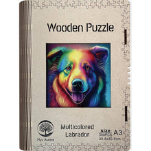 Epee Wooden puzzle Multicolored Labrador A3