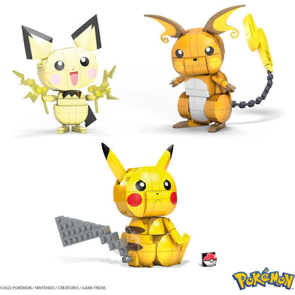 Mega Construx Postav a vystav si Pikachu a jeho vývojové Trio