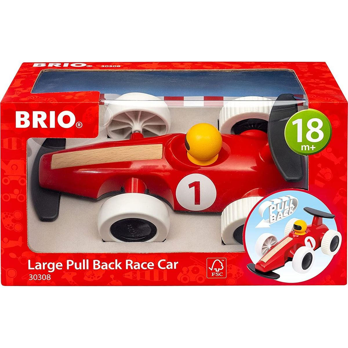 BRIO 30308 Velké natahovací závodní auto