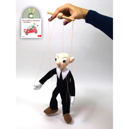 MÚ Brno Textilní loutka Spejbl 30cm + CD Hurvínek trochu zlobí - Poškozený obal