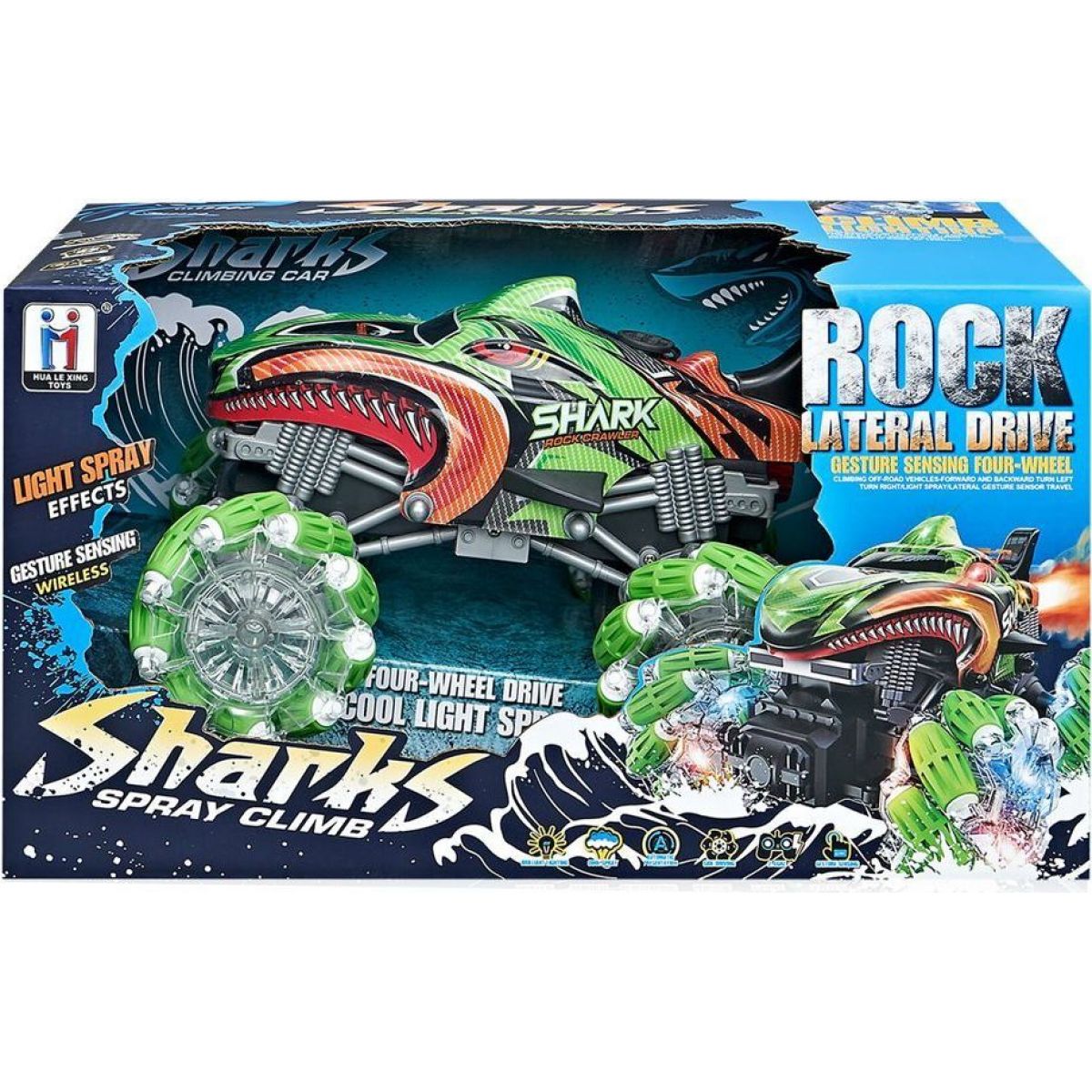 Alltoys RC auto žralok (725) zelené