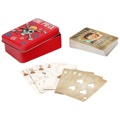 One Piece hrací karty (plechový box)