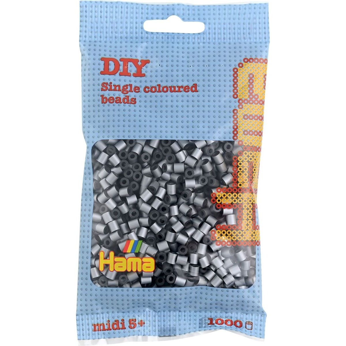 Hama H207-62 Midi Stříbrné korálky 1000 ks