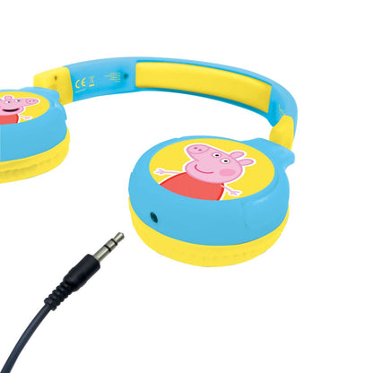 Lexibook 2v1 bluetooth skládací sluchátka Prasátko Peppa s limitem hlasitosti