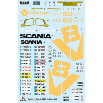 Italeri Model Kit truck 3927 Scania S730 Highline 4x2 (1:24)