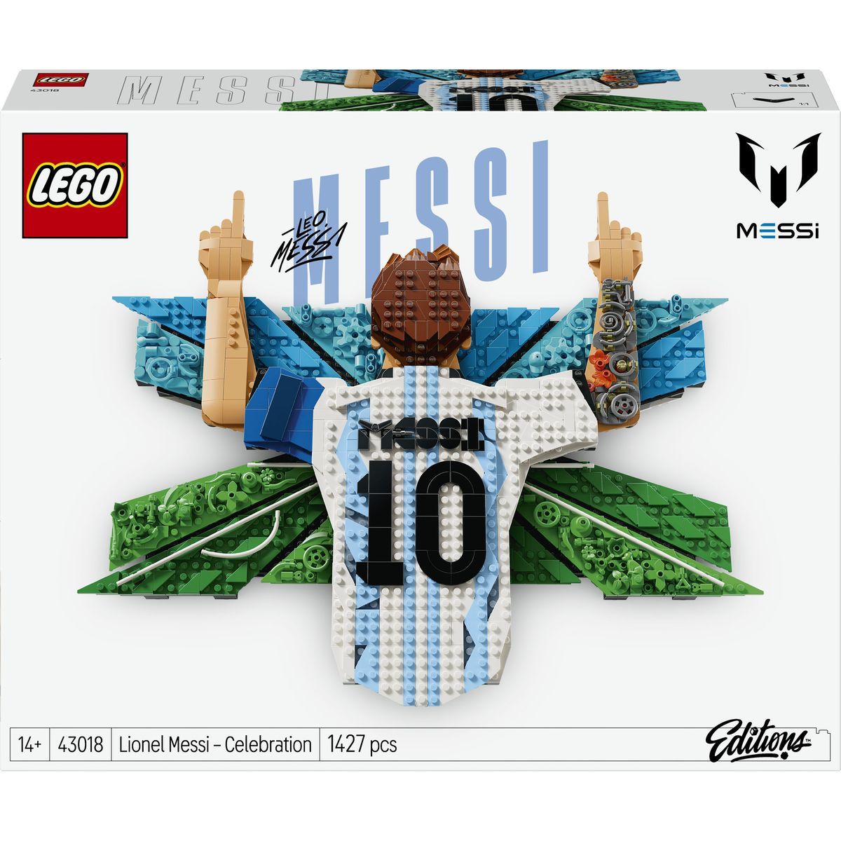 LEGO® Editions 43018 Lionel Messi - Okamžik vítězství