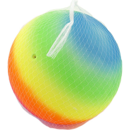 Míč duhový gumový 23 cm
