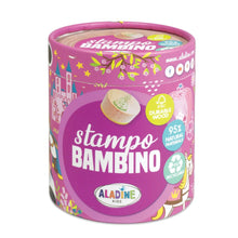Dětská dřevěná razítka Aladine Stampo Bambino 8 ks Princezny