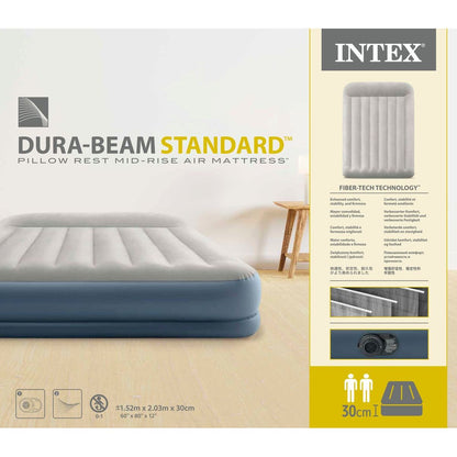 Intex 64118ND Nafukovací postel 203 x 152 x 30 cm - Dura Beam Queen