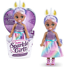 Zuru Sparkle Girlz Winter Princess jednorožec fialové vlasy