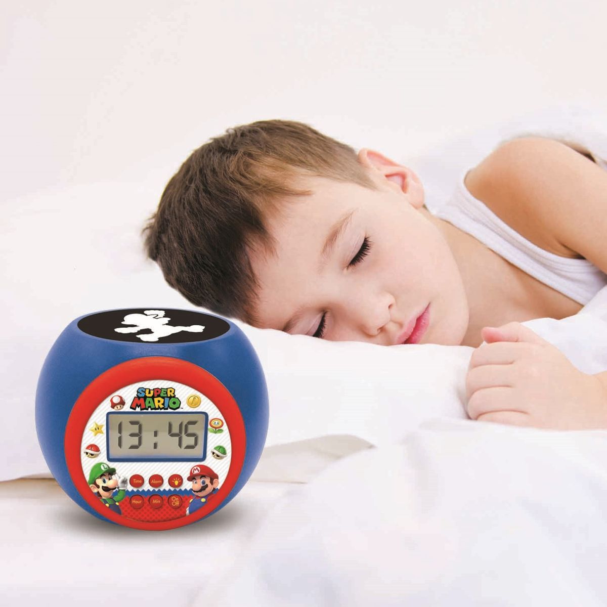 Lexibook Budík Super Mario se stropním projektorem