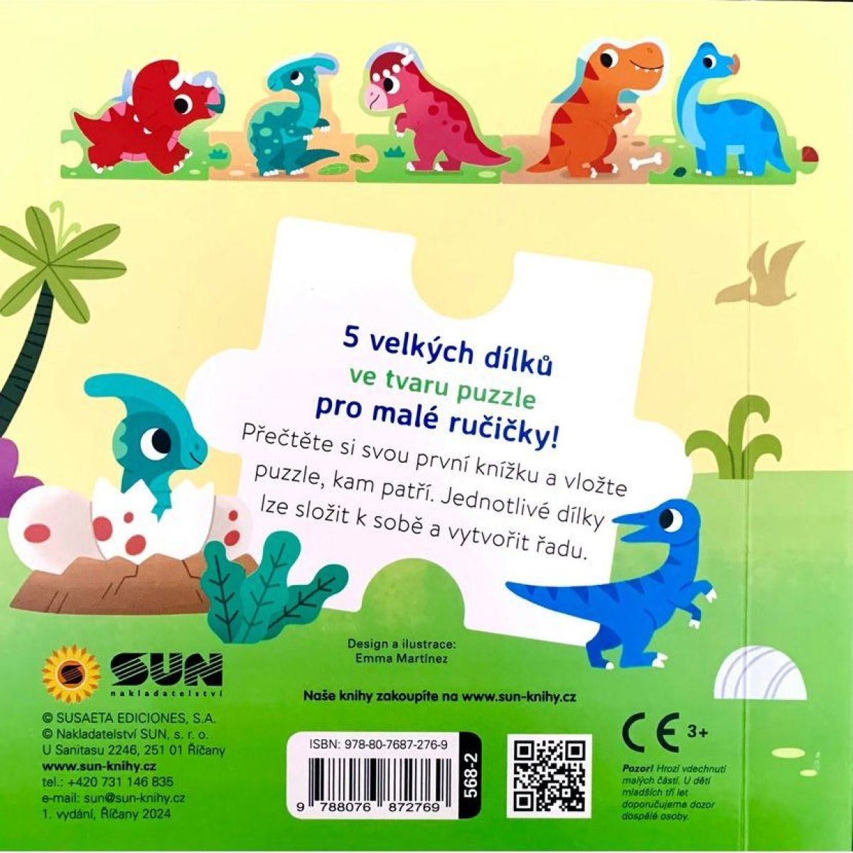 SUN Čti a skládej puzzle: Dinosauři