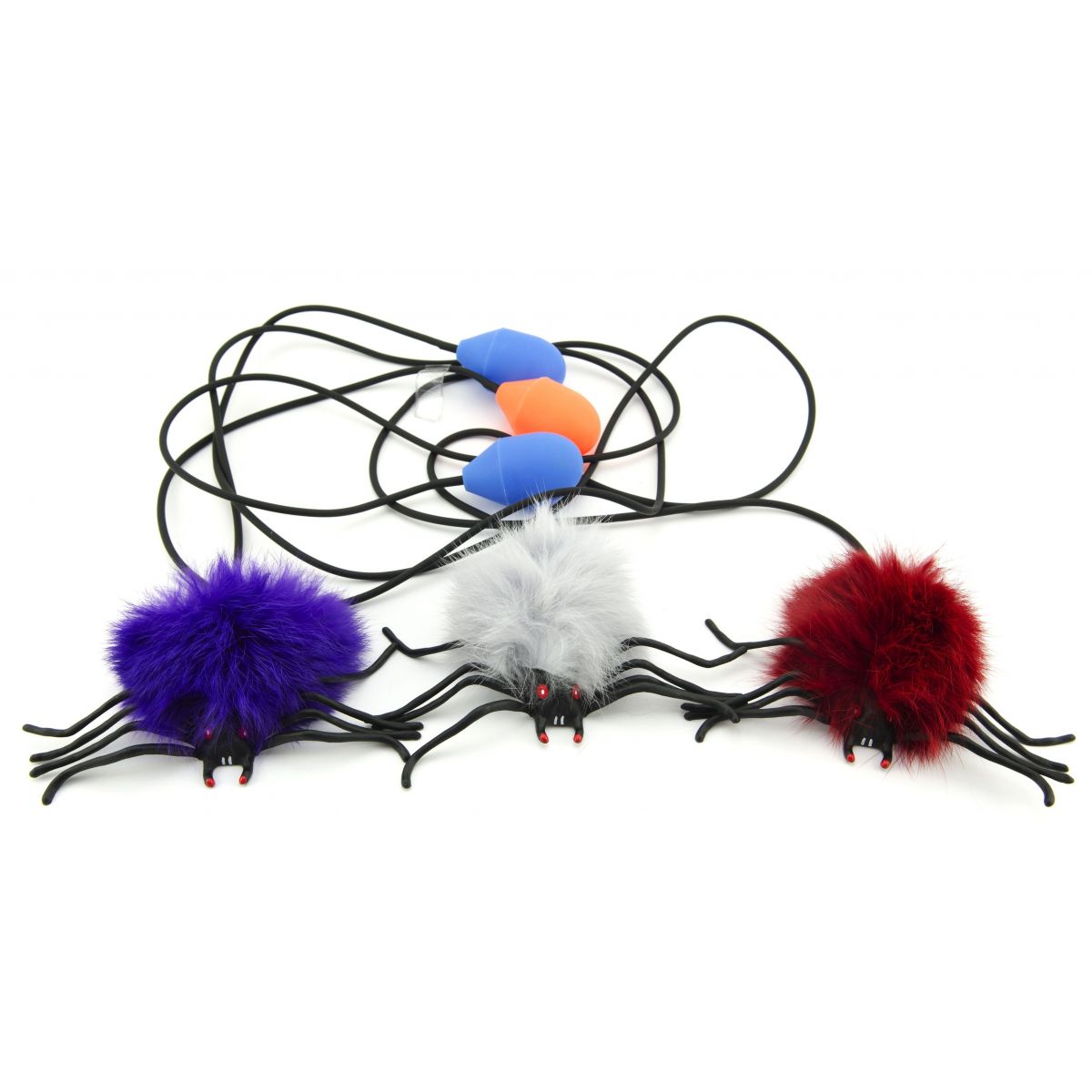 Teddies Pavouk skákající plyšový 7 cm - Modrý