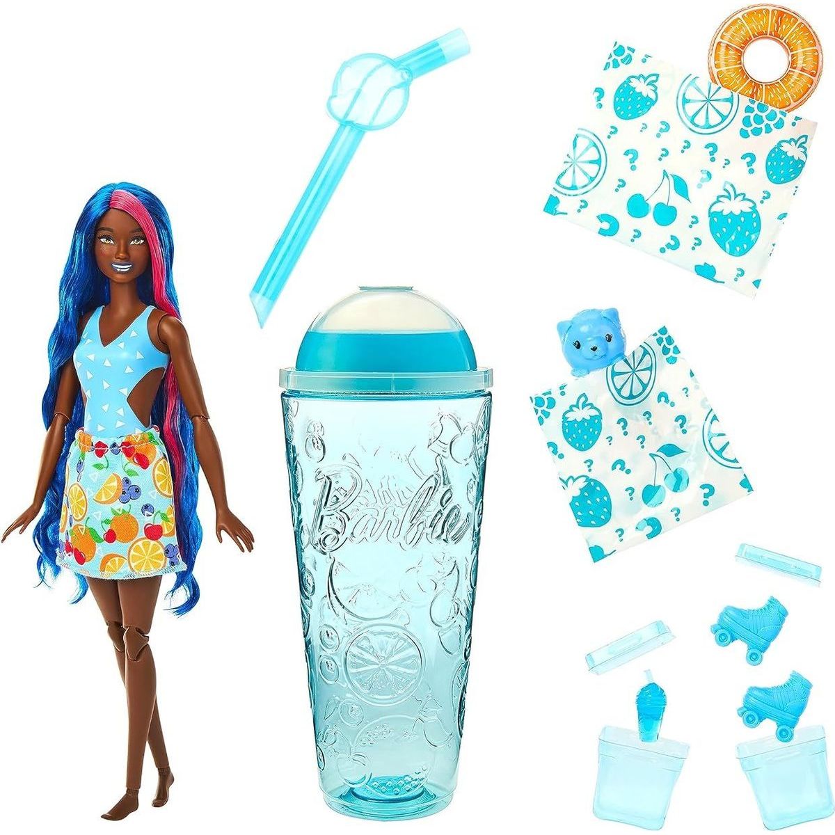 Barbie pop reveal šťavnaté ovoce 147 ml ovocný punč