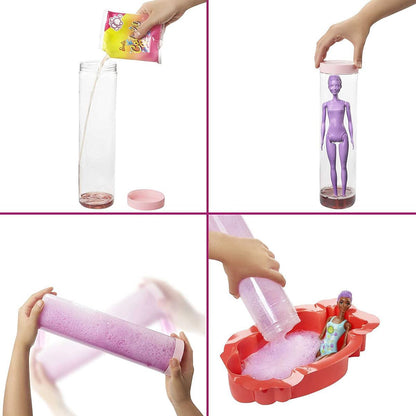 Mattel Barbie Color Reveal panenka pěna plná zábavy Jahoda