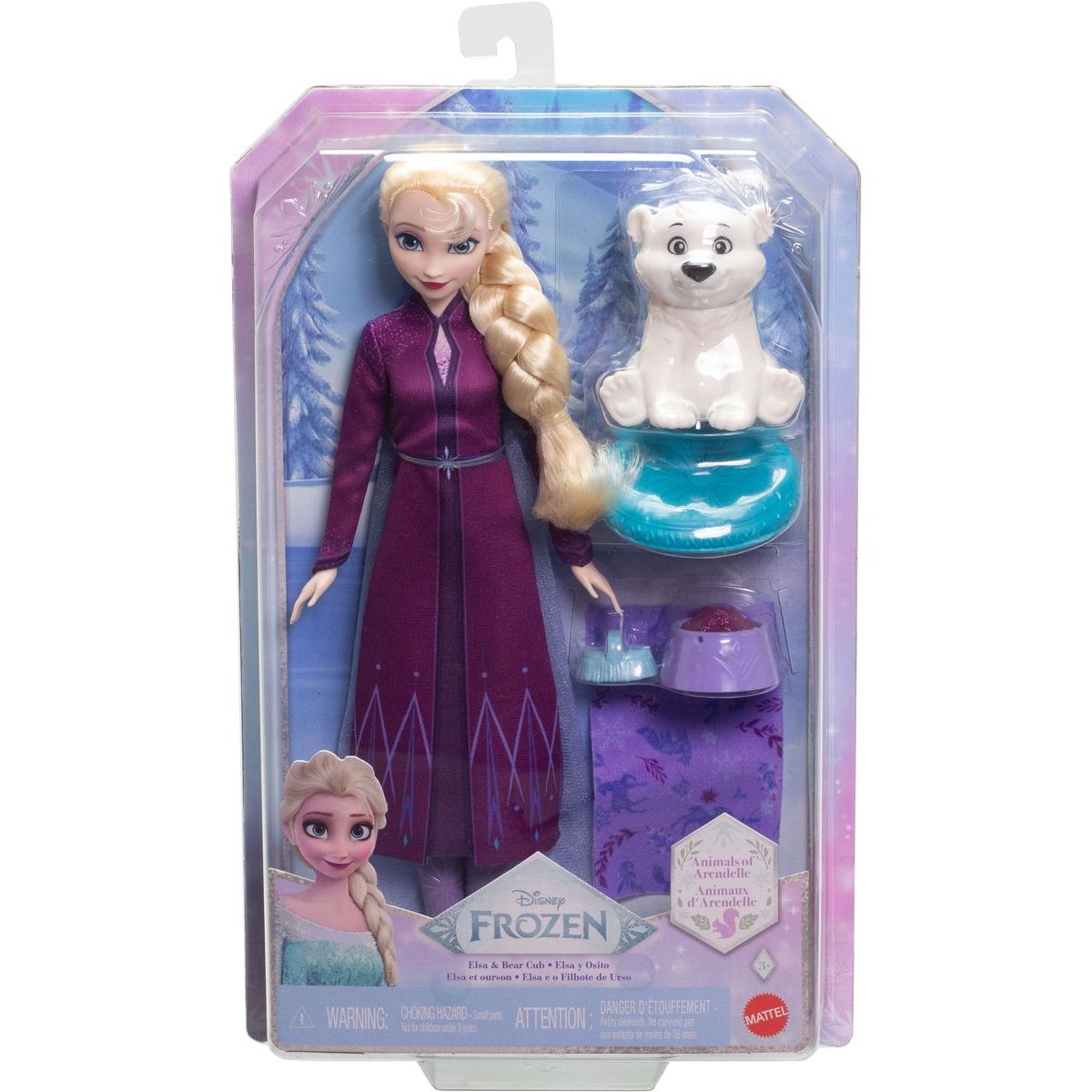 Disney Frozen panenka - Elsa s ledním medvědem