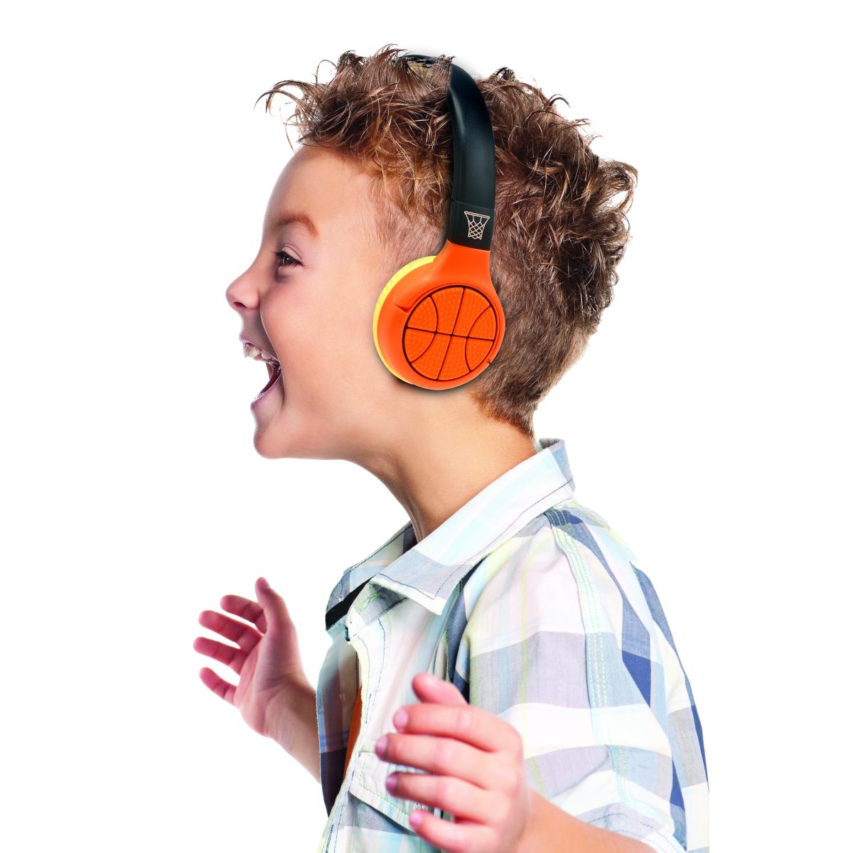 Lexibook 2v1 bluetooth skládací sluchátka Basketbal s limitem hlasitosti