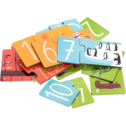 Djeco Puzzle duo Čísla 20 dílků