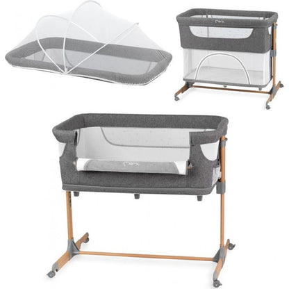 Postýlka MoMi Smart Bed 4 v 1 šedá - Poškozený obal