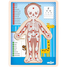 Woody Puzzle Lidské tělo - Kluk CZ
