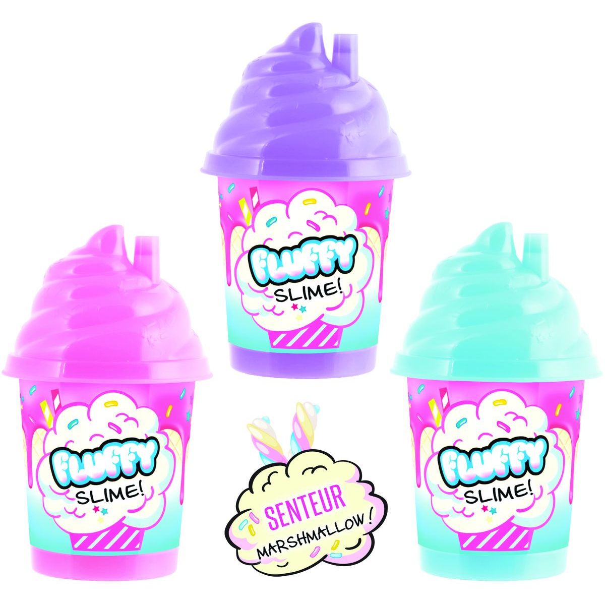 So Slime Fluffy kelímek růžový