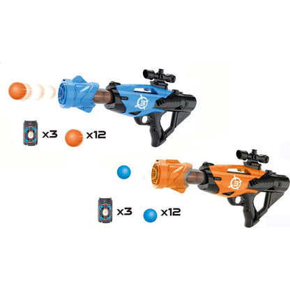 Alltoys Pistole na pěnové míčky 42 cm oranžová