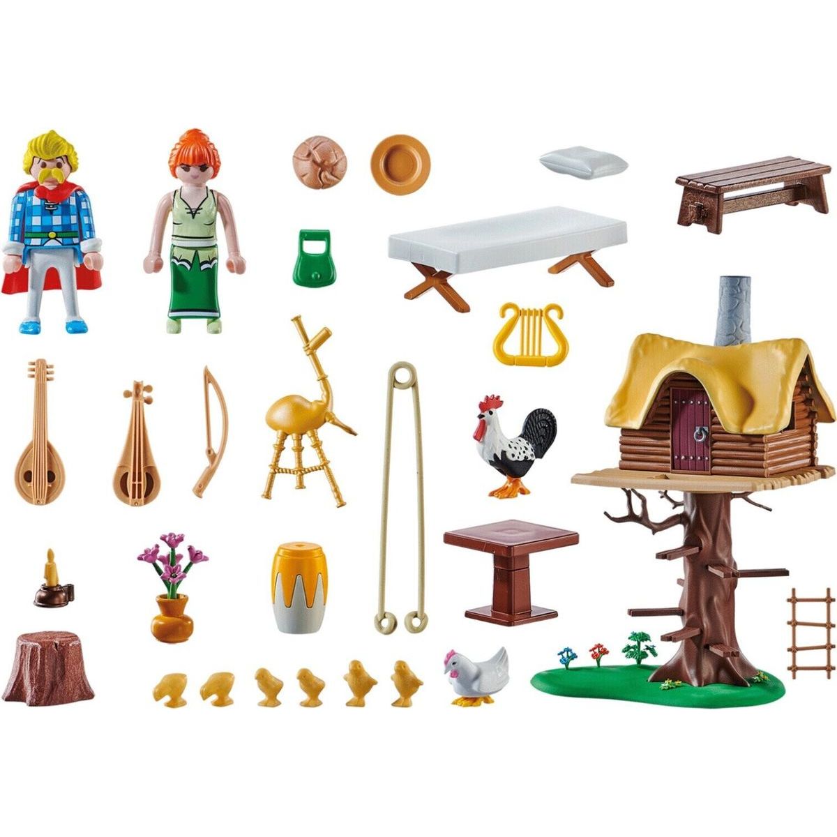 PLAYMOBIL® 71016 Asterix Trubadix a dům na stromě