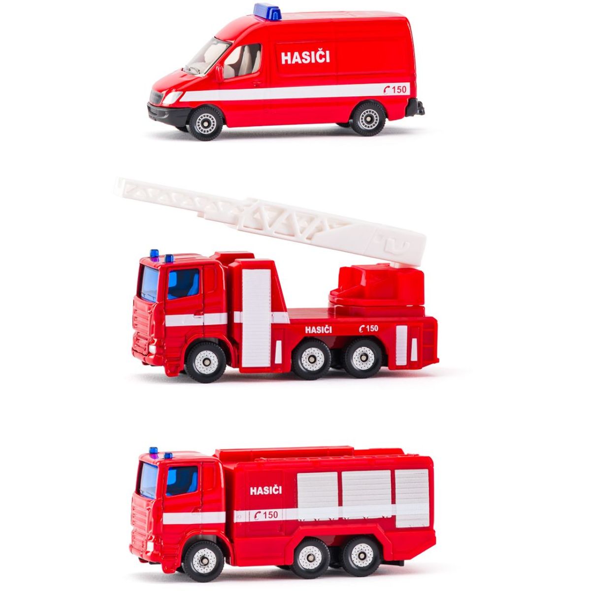 Siku 1043181806100 česká verze Set hasičská sada 3 aut