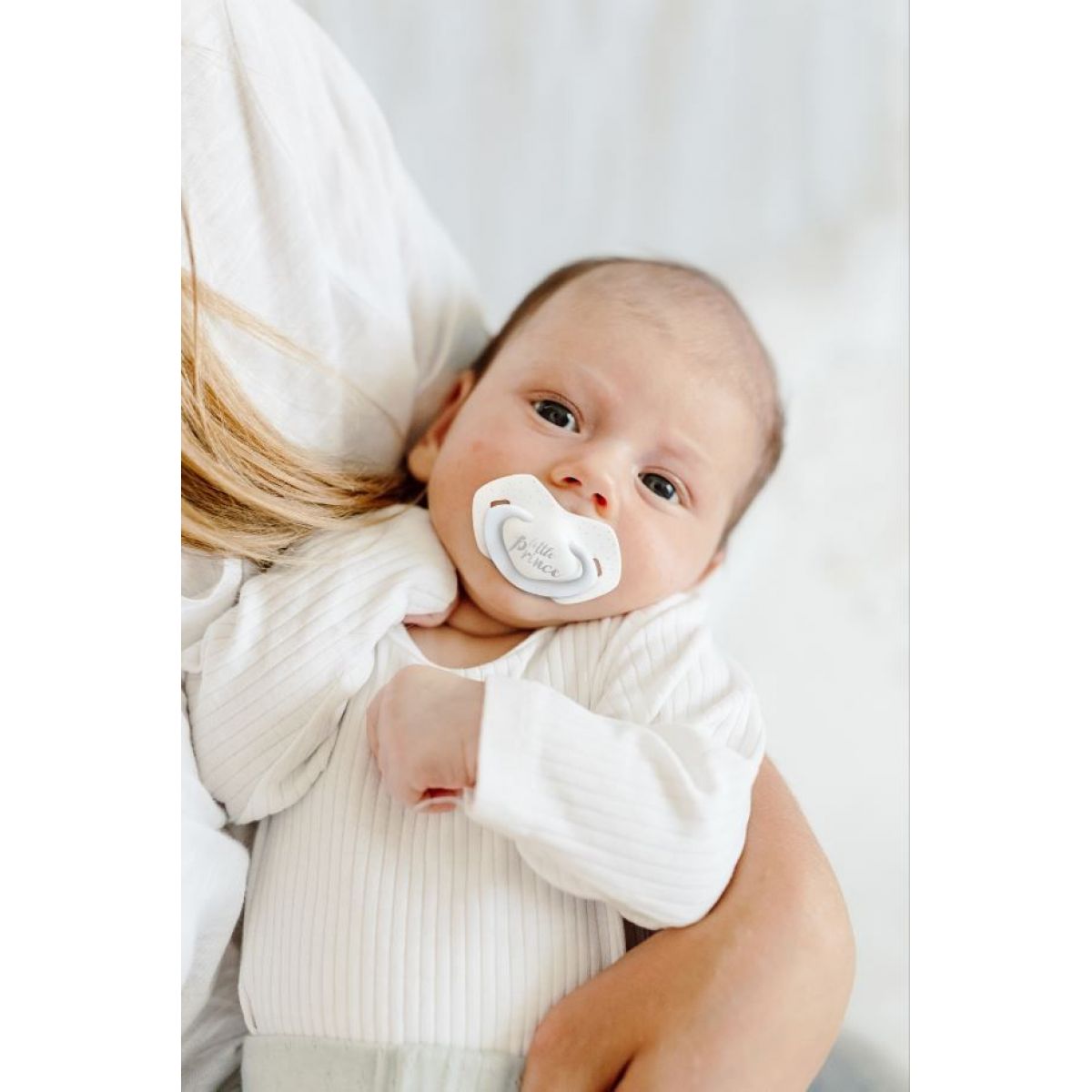 Canpol babies Set symetrických silikonových dudlíků Light touch 0-6m Royal Baby modrý