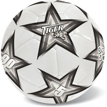 Alltoys Míč kožený fotbalový stříbrný č.5