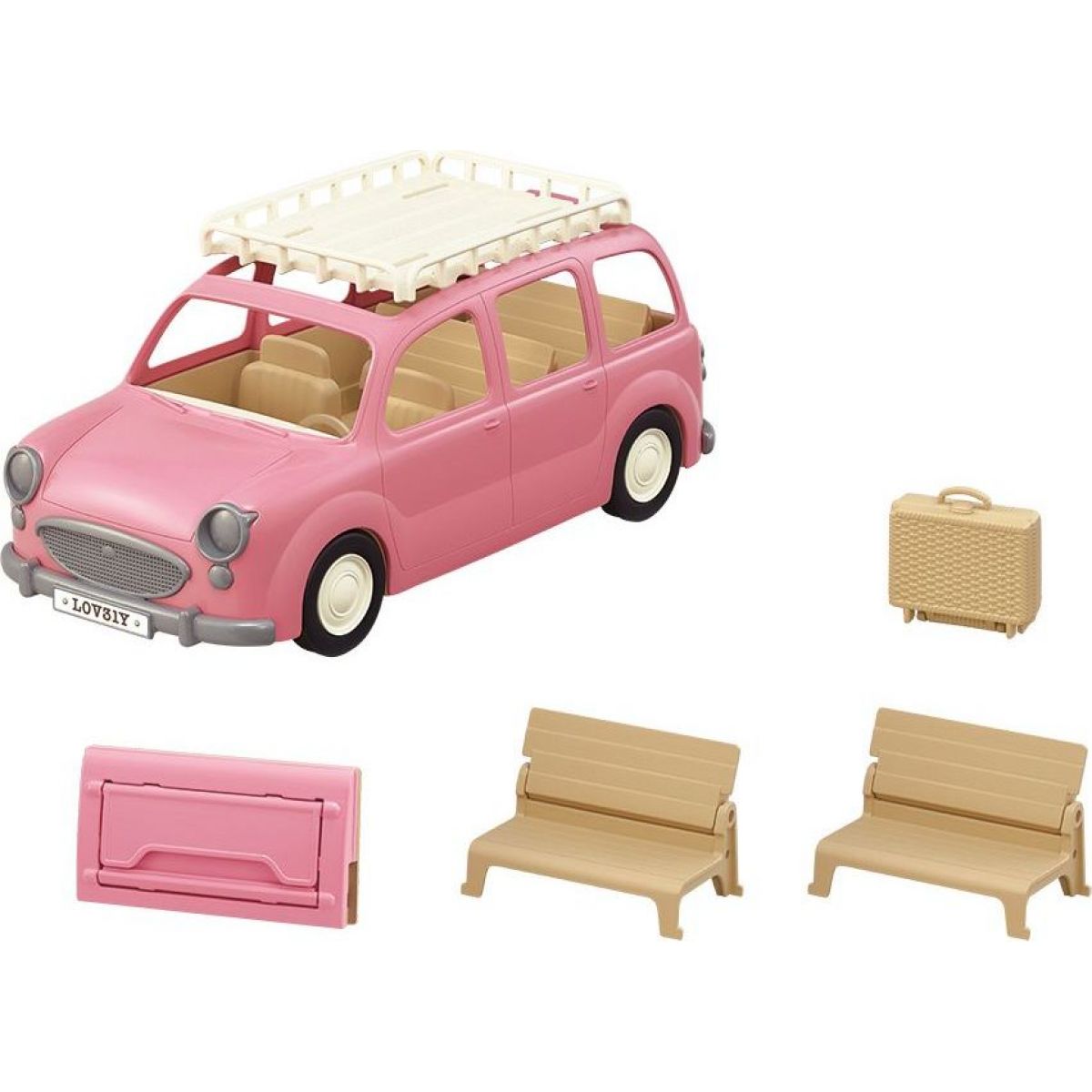 Sylvanian Families Rodinné auto růžové Van