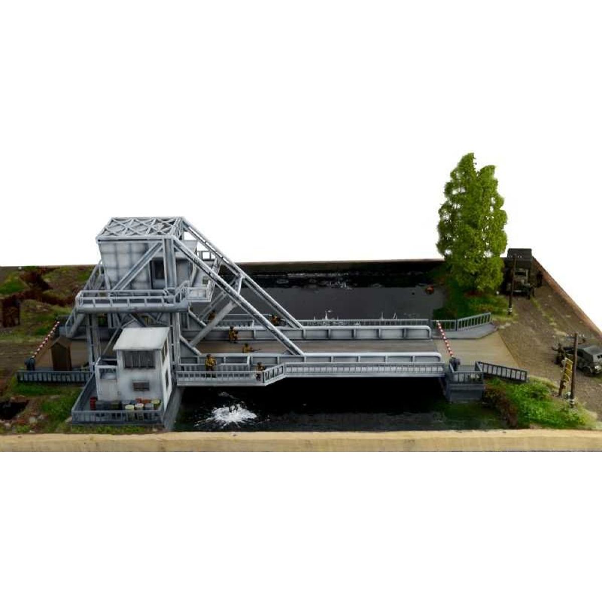 Italeri Model Kit diorama 6194 Pegasus Bridge Airborne Assault 1:72