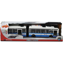 Sparkys CITY SERVICE CAR - 1:16 Kloubový trolejbus - modrý na setrvačník se zvuky