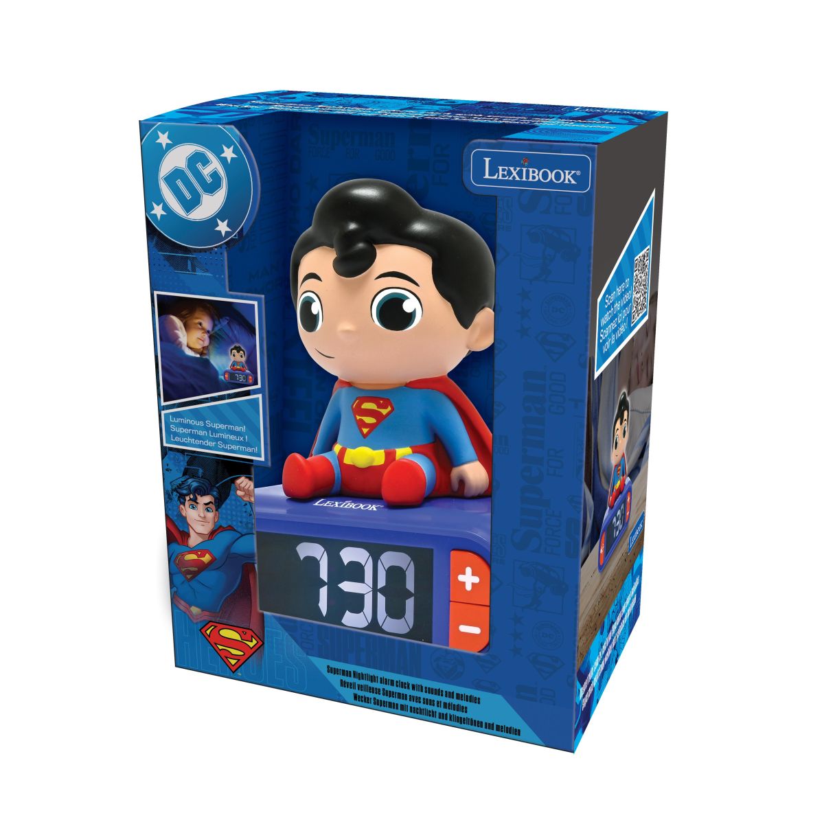 Lexibook Budík Superman se svítící figurkou