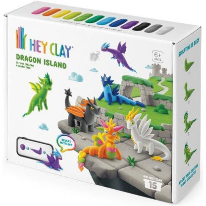 TM Toys Hey Clay Dračí ostrov Modelovací sada s doplňky
