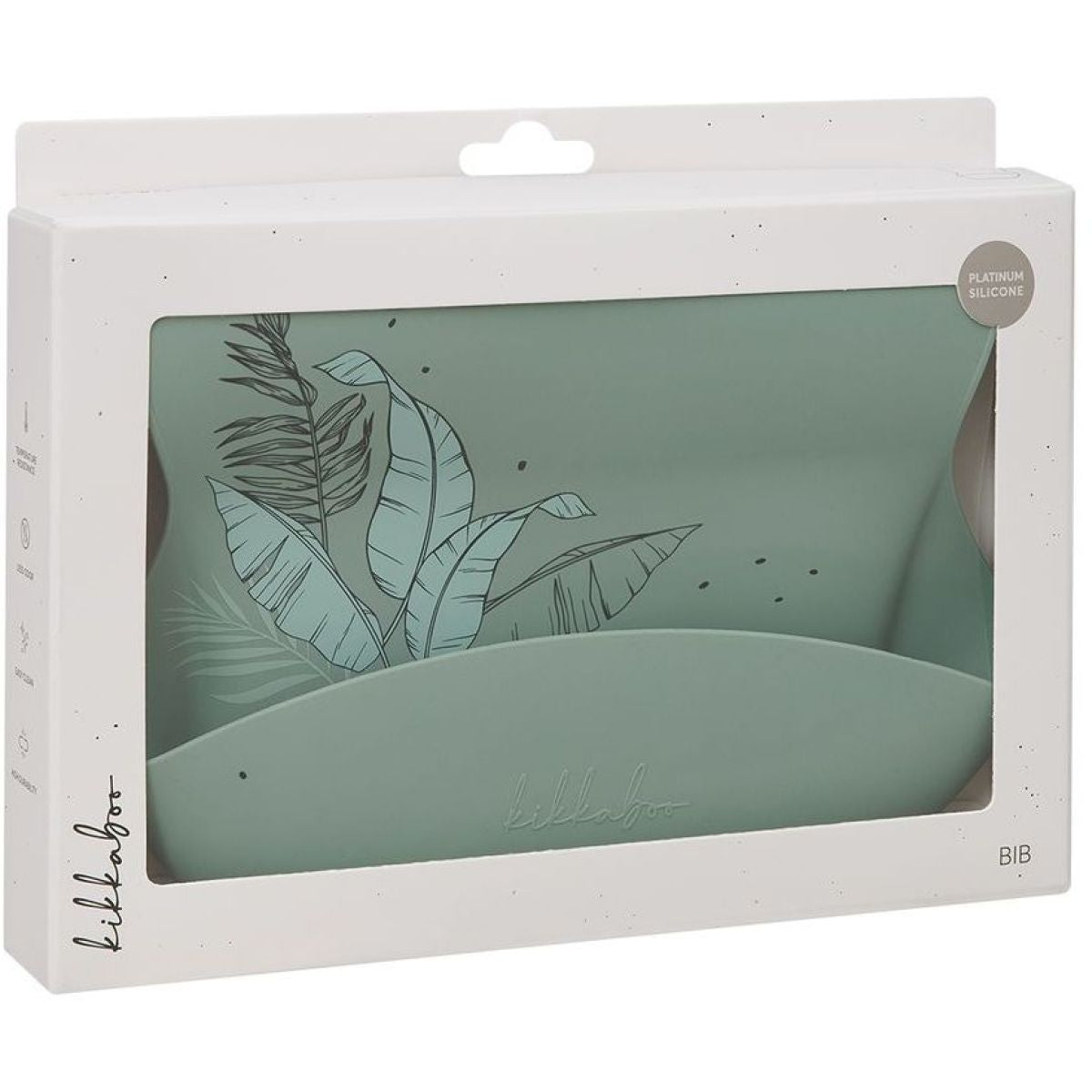KikkaBoo Bryndák s kapsou Platinum Silicone Flora Sage