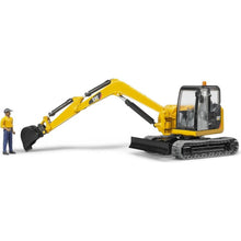 Bruder 2466 Minibagr CAT s figurkou 1:16