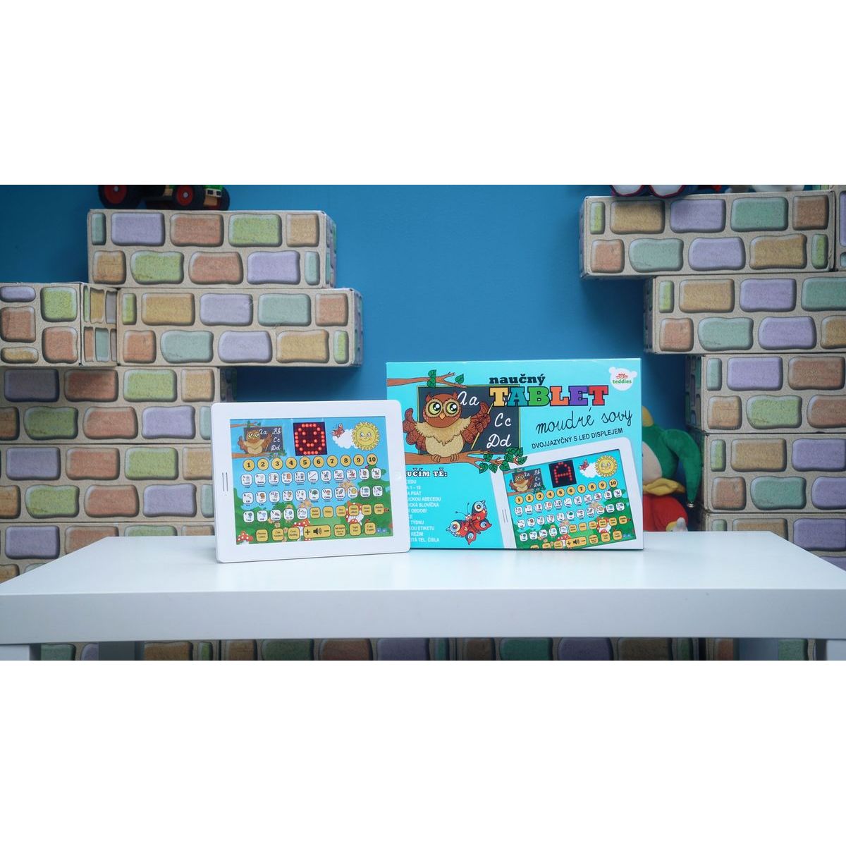 Teddies Naučný tablet Moudré Sovy dvojjazyčný