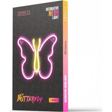 Dekorativní LED neon Motýl růžový
